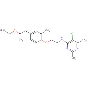 105707-85-5  4-Pyrimidinamine,5-chloro-N-[2-[4-(2-ethoxypropyl)-2-methylphenoxy]ethyl]-2,6-dimethyl-