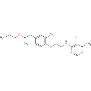 105707-86-6  4-Pyrimidinamine,5-chloro-6-methyl-N-[2-[2-methyl-4-(2-propoxypropyl)phenoxy]ethyl]-