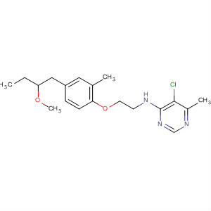 105707-89-9  4-Pyrimidinamine,5-chloro-N-[2-[4-(2-methoxybutyl)-2-methylphenoxy]ethyl]-6-methyl-