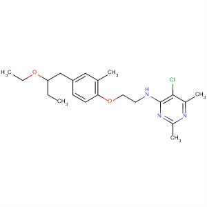 105707-90-2  4-Pyrimidinamine,5-chloro-N-[2-[4-(2-ethoxybutyl)-2-methylphenoxy]ethyl]-2,6-dimethyl-