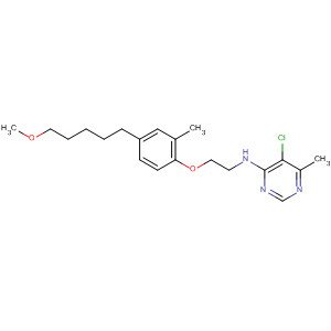 105707-94-6  4-Pyrimidinamine,5-chloro-N-[2-[4-(5-methoxypentyl)-2-methylphenoxy]ethyl]-6-methyl-