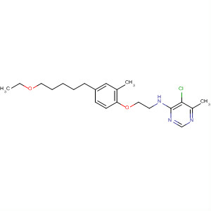 105707-95-7  4-Pyrimidinamine,5-chloro-N-[2-[4-(5-ethoxypentyl)-2-methylphenoxy]ethyl]-6-methyl-