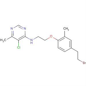 105707-98-0  4-Pyrimidinamine,N-[2-[4-(2-bromoethyl)-2-methylphenoxy]ethyl]-5-chloro-6-methyl-