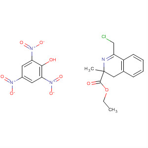 105731-45-1  3-Isoquinolinecarboxylic acid, 1-(chloromethyl)-3,4-dihydro-3-methyl-,ethyl ester, compd. with 2,4,6-trinitrophenol (1:1) 105731-45-1  3-Isoquinolinecarboxylic acid, 1-(chloromethyl)-3,4-dihydro-3-methyl-,ethyl ester, compd. with 2,4,6-trinitrophenol (1:1)