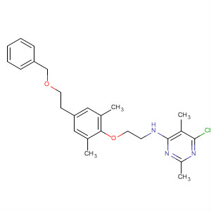 105740-90-7  4-Pyrimidinamine,6-chloro-N-[2-[2,6-dimethyl-4-[2-(phenylmethoxy)ethyl]phenoxy]ethyl]-2,5-dimethyl-