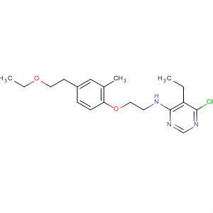 105740-93-0  4-Pyrimidinamine,6-chloro-N-[2-[4-(2-ethoxyethyl)-2-methylphenoxy]ethyl]-5-ethyl-