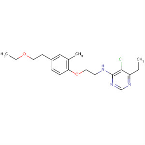 105740-96-3  4-Pyrimidinamine,5-chloro-N-[2-[4-(2-ethoxyethyl)-2-methylphenoxy]ethyl]-6-ethyl-