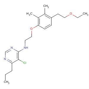 105740-97-4  4-Pyrimidinamine,5-chloro-N-[2-[4-(2-ethoxyethyl)-2,3-dimethylphenoxy]ethyl]-6-propyl-