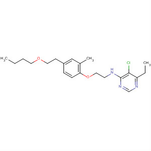 105741-00-2  4-Pyrimidinamine,N-[2-[4-(2-butoxyethyl)-2-methylphenoxy]ethyl]-5-chloro-6-ethyl-