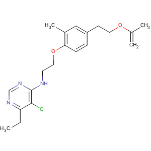 105741-01-3  4-Pyrimidinamine,5-chloro-6-ethyl-N-[2-[2-methyl-4-[2-(2-propenyloxy)ethyl]phenoxy]ethyl]-