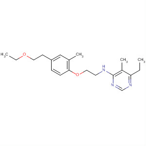 105741-11-5  4-Pyrimidinamine,N-[2-[4-(2-ethoxyethyl)-2-methylphenoxy]ethyl]-6-ethyl-5-methyl-