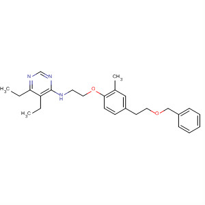 105741-15-9  4-Pyrimidinamine,5,6-diethyl-N-[2-[2-methyl-4-[2-(phenylmethoxy)ethyl]phenoxy]ethyl]-