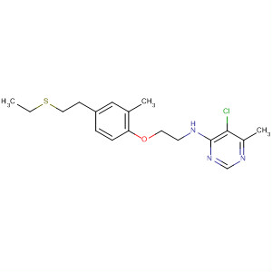 105741-26-2  4-Pyrimidinamine,5-chloro-N-[2-[4-[2-(ethylthio)ethyl]-2-methylphenoxy]ethyl]-6-methyl-