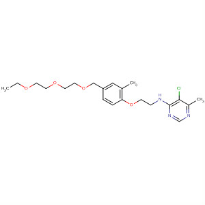 105741-43-3  4-Pyrimidinamine,5-chloro-N-[2-[4-[[2-(2-ethoxyethoxy)ethoxy]methyl]-2-methylphenoxy]ethyl]-6-methyl-