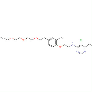 105741-46-6  4-Pyrimidinamine,5-chloro-N-[2-[4-[2-[2-(2-ethoxyethoxy)ethoxy]ethyl]-2-methylphenoxy]ethyl]-6-methyl-