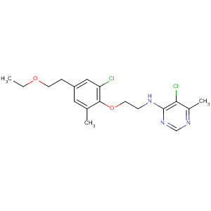 105741-50-2  4-Pyrimidinamine,5-chloro-N-[2-[2-chloro-4-(2-ethoxyethyl)-6-methylphenoxy]ethyl]-6-methyl-