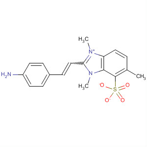 105757-57-1  1H-Benzimidazolium, 2-[2-(4-aminophenyl)ethenyl]-1,3-dimethyl-,methyl sulfate