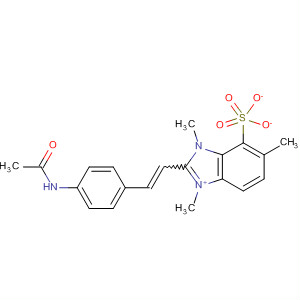 105757-67-3  1H-Benzimidazolium,2-[2-[4-(acetylamino)phenyl]ethenyl]-1,3-dimethyl-, methyl sulfate