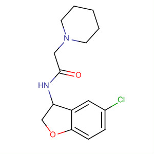105801-53-4  1-Piperidineacetamide, N-(5-chloro-2,3-dihydro-3-benzofuranyl)-