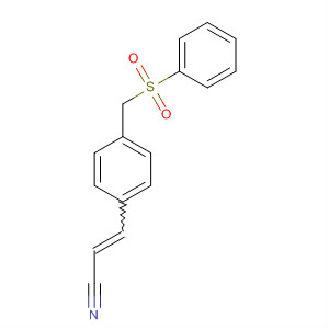 105826-32-2  2-Propenenitrile, 3-[4-[(phenylsulfonyl)methyl]phenyl]-