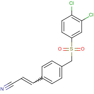 105826-35-5  2-Propenenitrile, 3-[4-[[(3,4-dichlorophenyl)sulfonyl]methyl]phenyl]-
