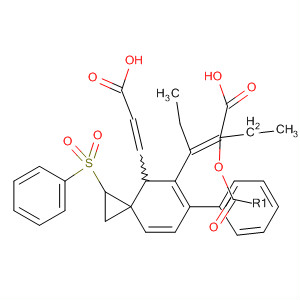 105826-45-7  2-Propenoic acid,3,3'-[[1-(phenylsulfonyl)-1,2-ethanediyl]di-4,1-phenylene]bis-, diethylester