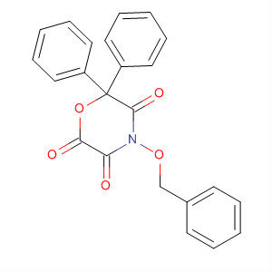 105854-09-9  2,3,5-Morpholinetrione, 6,6-diphenyl-4-(phenylmethoxy)-
