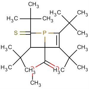 105858-42-2  1-Phosphabicyclo[2.2.0]hexa-2,5-diene-4-carboxylic acid,2,3,5,6-tetrakis(1,1-dimethylethyl)-, methyl ester, 1-sulfide