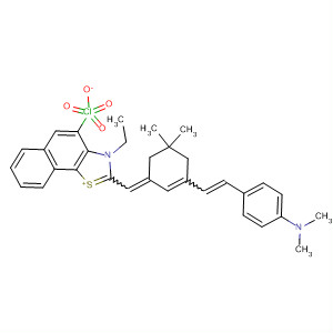 105893-65-0  Naphtho[2,1-d]thiazolium,2-[[3-[2-[4-(dimethylamino)phenyl]ethenyl]-5,5-dimethyl-2-cyclohexen-1-ylidene]methyl]-3-ethyl-, perchlorate