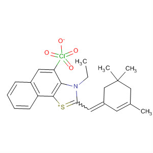 105893-77-4  Naphtho[2,1-d]thiazolium,3-ethyl-2-[(3,5,5-trimethyl-2-cyclohexen-1-ylidene)methyl]-, perchlorate