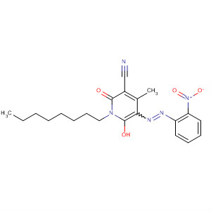 104482-25-9  3-Pyridinecarbonitrile,1,2-dihydro-6-hydroxy-4-methyl-5-[(2-nitrophenyl)azo]-1-octyl-2-oxo-