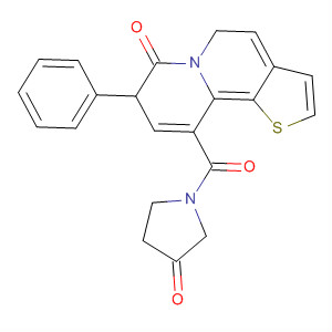 104587-14-6  3-Pyrrolidinone,1-[(7-oxo-8-phenyl-7H-thieno[2,3-a]quinolizin-10-yl)carbonyl]-