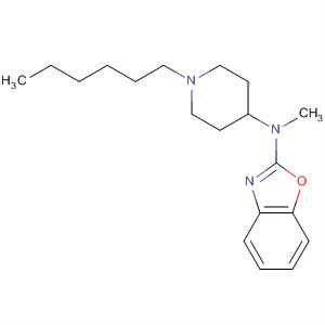 104588-10-5  2-Benzoxazolamine, N-(1-hexyl-4-piperidinyl)-N-methyl-