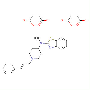 104588-37-6  2-Benzothiazolamine,N-methyl-N-[1-(3-phenyl-2-propenyl)-4-piperidinyl]-, (Z)-2-butenedioate(1:2)