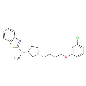 104588-38-7  2-Benzothiazolamine,N-[1-[4-(3-chlorophenoxy)butyl]-3-pyrrolidinyl]-N-methyl-