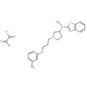 104588-41-2  2-Benzothiazolamine,N-methyl-N-[1-[3-(3-methylphenoxy)propyl]-3-pyrrolidinyl]-, ethanedioate(1:1)