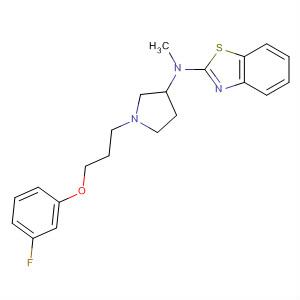 104588-42-3  2-Benzothiazolamine,N-[1-[3-(3-fluorophenoxy)propyl]-3-pyrrolidinyl]-N-methyl-