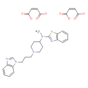 104588-61-6  2-Benzothiazolamine,N-[1-[3-(1H-benzimidazol-1-yl)propyl]-4-piperidinyl]-N-methyl-,(Z)-2-butenedioate (1:2)