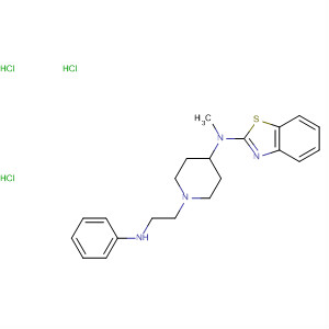 104588-66-1  2-Benzothiazolamine,N-methyl-N-[1-[2-(phenylamino)ethyl]-4-piperidinyl]-, trihydrochloride