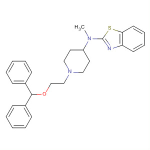 104588-68-3  2-Benzothiazolamine,N-[1-[2-(diphenylmethoxy)ethyl]-4-piperidinyl]-N-methyl-