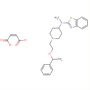 104588-71-8  2-Benzothiazolamine,N-methyl-N-[1-[2-(1-phenylethoxy)ethyl]-4-piperidinyl]-,(Z)-2-butenedioate (1:1)