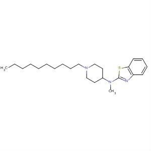 104588-72-9  2-Benzothiazolamine, N-(1-decyl-4-piperidinyl)-N-methyl-