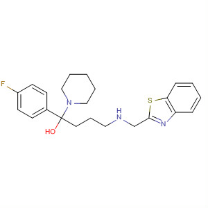 104588-80-9  1-Piperidinebutanol,4-(2-benzothiazolylmethylamino)-a-(4-fluorophenyl)-