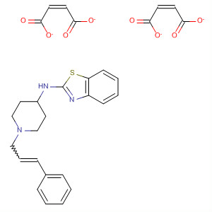 104589-93-7  2-Benzothiazolamine, N-[1-(3-phenyl-2-propenyl)-4-piperidinyl]-,(Z)-2-butenedioate (1:2)