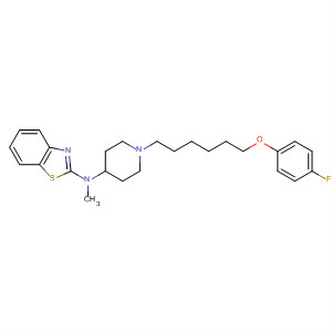 104590-17-2  2-Benzothiazolamine,N-[1-[6-(4-fluorophenoxy)hexyl]-4-piperidinyl]-N-methyl-