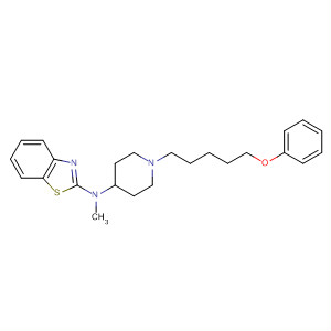 104590-19-4  2-Benzothiazolamine, N-methyl-N-[1-(5-phenoxypentyl)-4-piperidinyl]-