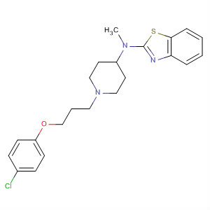 104606-07-7  2-Benzothiazolamine,N-[1-[3-(4-chlorophenoxy)propyl]-4-piperidinyl]-N-methyl-