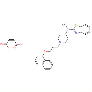 104606-34-0  2-Benzothiazolamine,N-methyl-N-[1-[3-(1-naphthalenyloxy)propyl]-4-piperidinyl]-,(Z)-2-butenedioate (1:1)