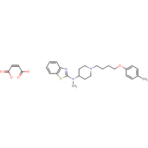 104606-38-4  2-Benzothiazolamine,N-methyl-N-[1-[4-(4-methylphenoxy)butyl]-4-piperidinyl]-,(Z)-2-butenedioate (1:1)