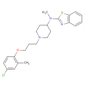 104606-39-5  2-Benzothiazolamine,N-[1-[3-(4-chloro-2-methylphenoxy)propyl]-4-piperidinyl]-N-methyl-